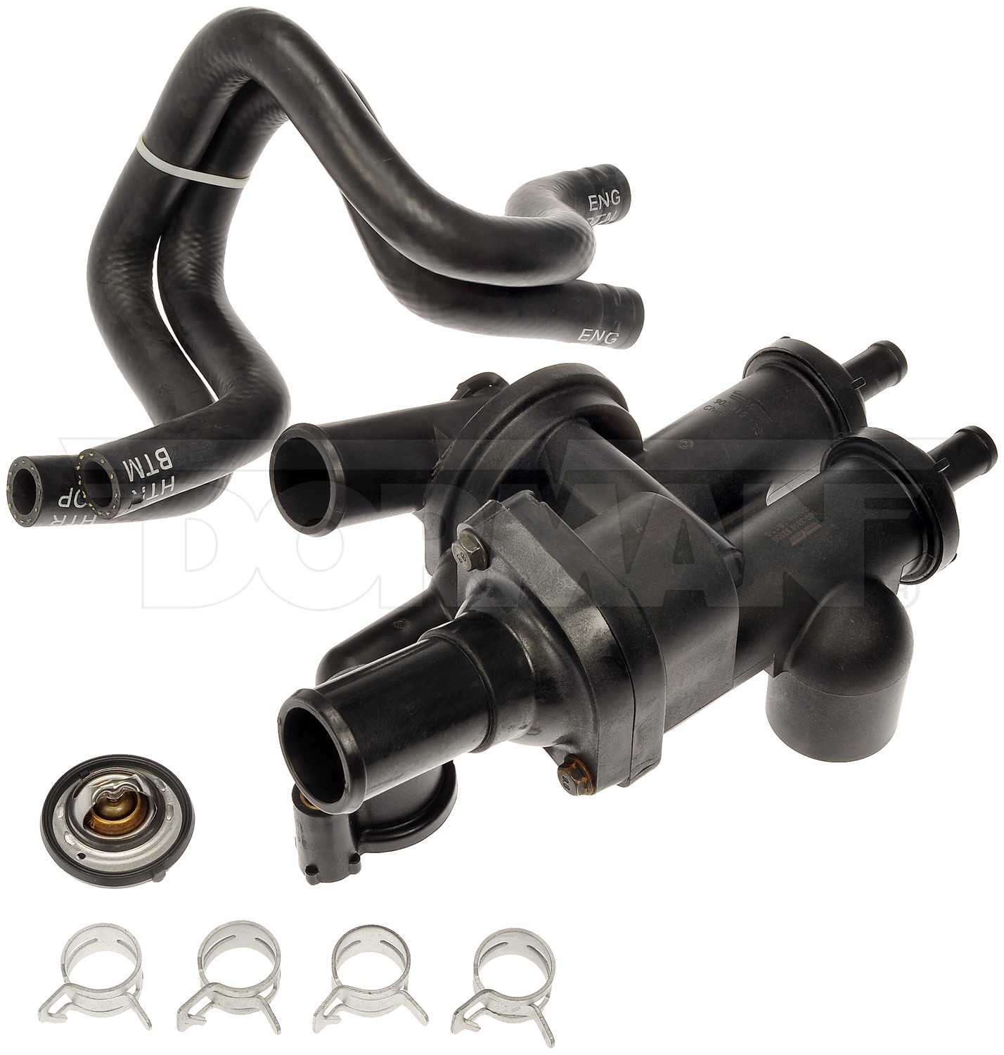 Dorman - OE Solutions Engine Coolant Thermostat Housing Assembly for 2012-07 Dodge Caliber, 2017-07 Jeep Compass & Patriot 902-3319