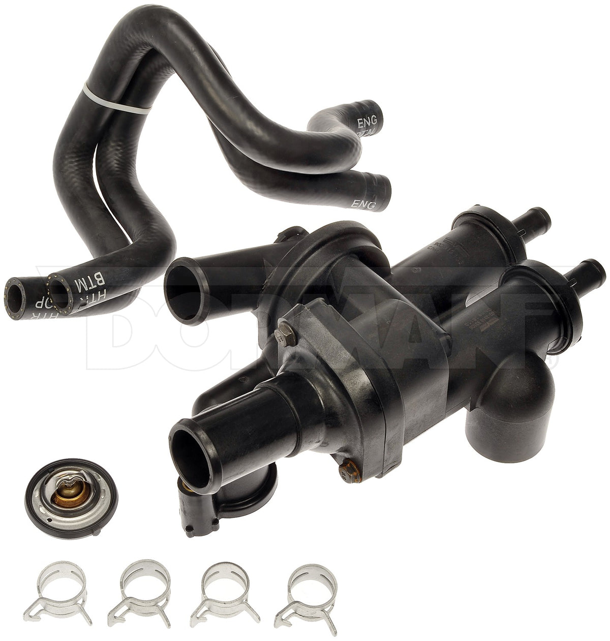 Dorman - OE Solutions Engine Coolant Thermostat Housing Assembly for 2012-07 Dodge Caliber, 2017-07 Jeep Compass & Patriot 902-3319