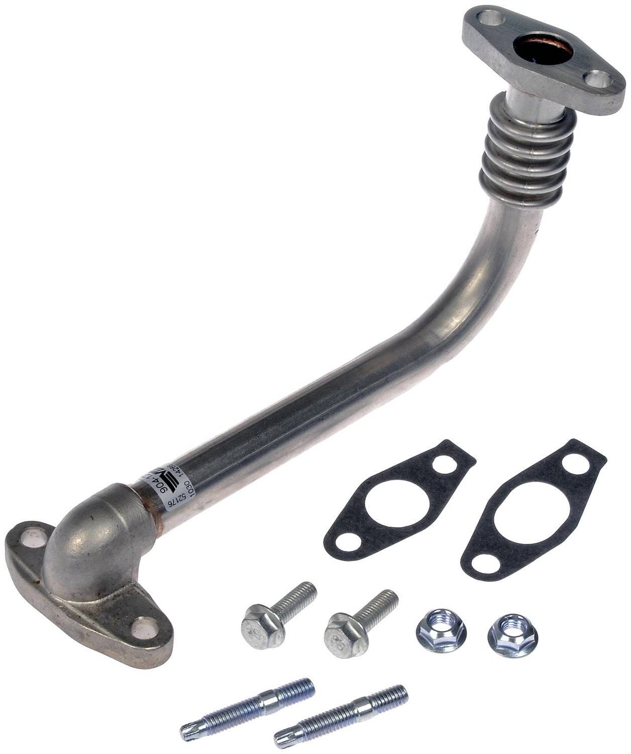 Dorman Turbocharger Oil Line, Oil Return Line, Steel, Natural, Chevy, GMC, 6.