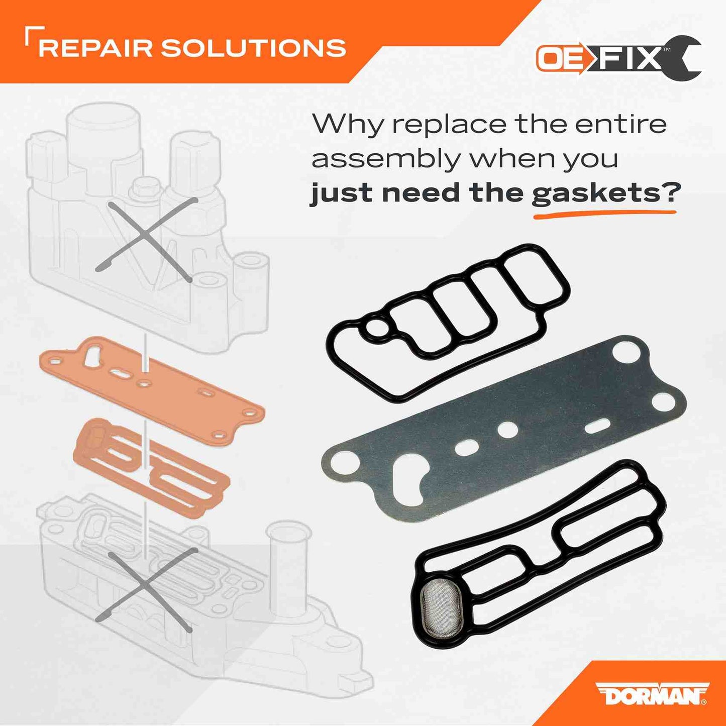 Dorman - OE Solutions SOLENOID GASKET FILTER KIT 918-056GS