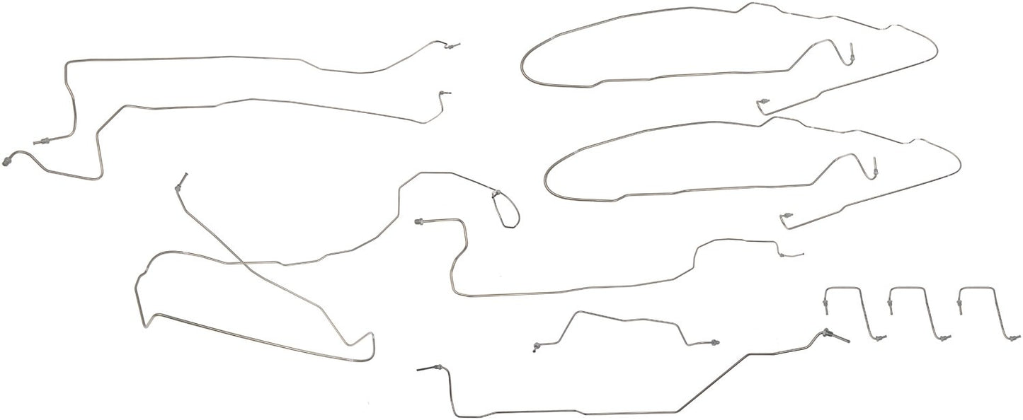 Dorman - OE Solutions Brake Hydraulic Line Kit Stainless Steel Preformed for 2006-03 Cadillac Escalade Chevrolet Tahoe GMC Yukon 919-154