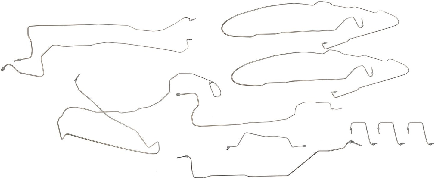 Dorman - OE Solutions Brake Hydraulic Line Kit Stainless Steel Preformed for 2006-03 Cadillac Escalade Chevrolet Tahoe GMC Yukon 919-154