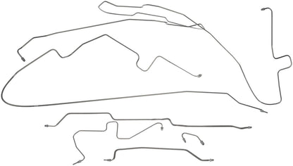 Dorman - OE Solutions Brake Hydraulic Line Kit with Stainless Steel Preformed for Jeep Wrangler 1997-2002