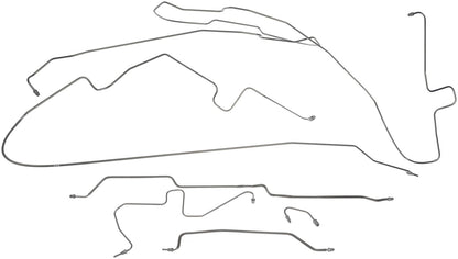 Dorman - OE Solutions Brake Hydraulic Line Kit with Stainless Steel Preformed for Jeep Wrangler 1997-2002
