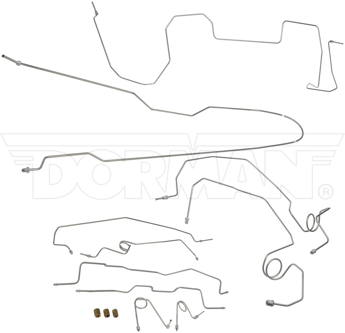 Dorman - OE Solutions Brake Hydraulic Line Kit Stainless Steel Preformed with pre‑formed fitment for 1999-95 Chevrolet K1500 Suburban GMC K1500 Suburban 919-223