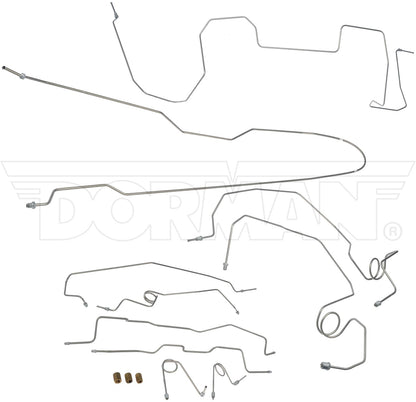Dorman - OE Solutions Brake Hydraulic Line Kit Stainless Steel Preformed with pre‑formed fitment for 1999-95 Chevrolet K1500 Suburban GMC K1500 Suburban 919-223