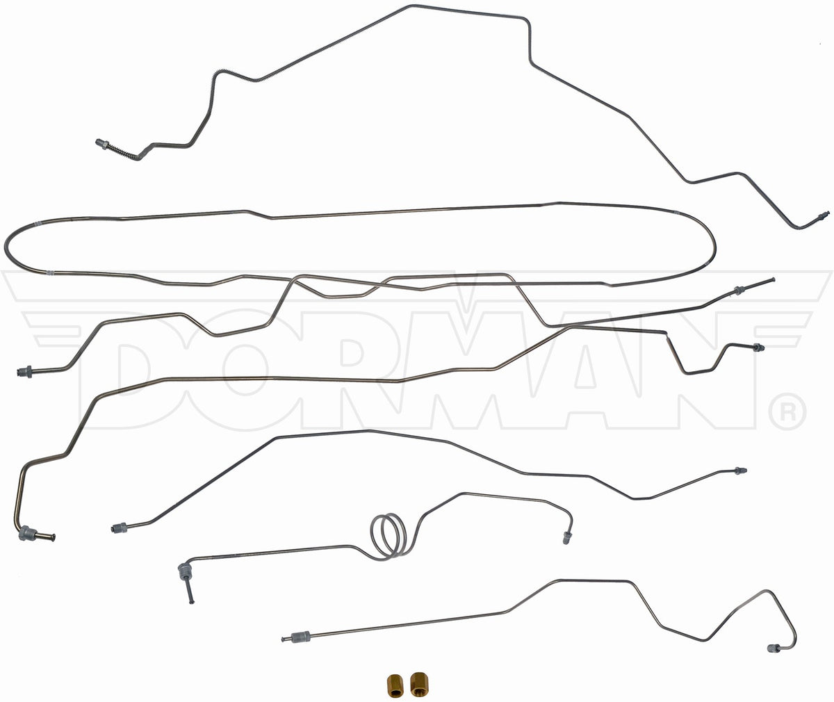 Dorman - OE Solutions Brake Hydraulic Line Kit with Stainless Steel Preformed for 2000-99 Ford F-250 Super Duty, Ford F-350 Super Duty
