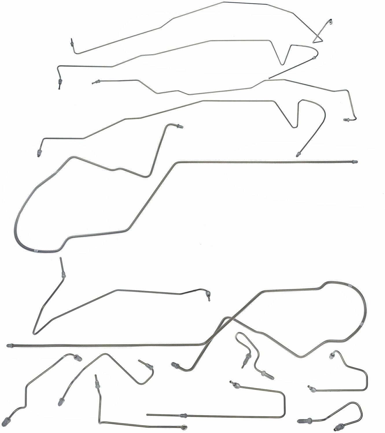 Dorman - OE Solutions Brake Hydraulic Line Kit Stainless Steel Preformed for 2006-00 Ford Taurus 2005-00 Mercury Sable 919-235