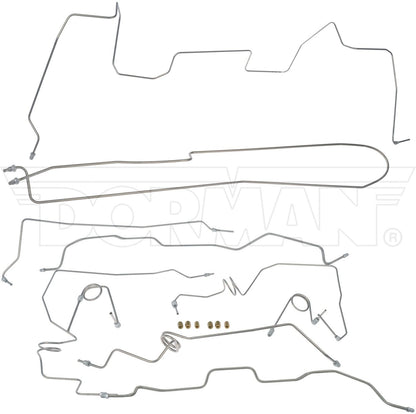 Dorman - OE Solutions Brake Hydraulic Line Kit Stainless Steel Preformed for 1998-1995 Chevrolet C1500 GMC C1500 919-242