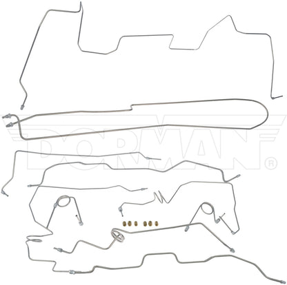 Dorman - OE Solutions Brake Hydraulic Line Kit Stainless Steel Preformed for 1998-1995 Chevrolet C1500 GMC C1500 919-242
