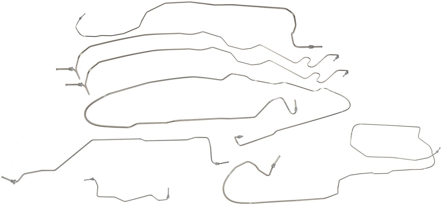 Dorman - OE Solutions Brake Hydraulic Line Kit Stainless Steel with Preformed Design for 2002-01 Chevrolet Silverado 3500 GMC Sierra 3500 Part 919-254