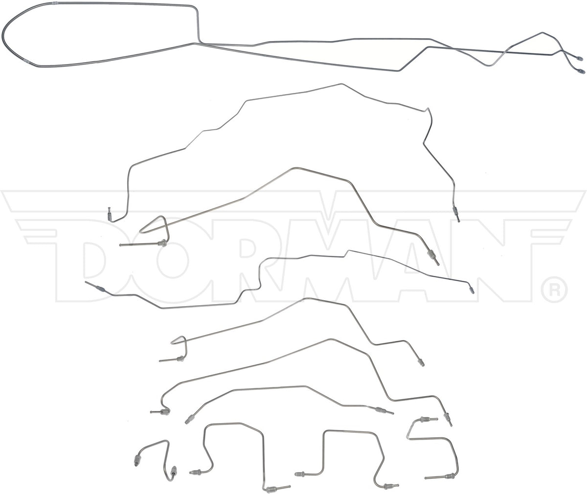 Dorman - OE Solutions Brake Hydraulic Line Kit Stainless Steel Preformed for 1999-98 Dodge Ram 1500 919-257