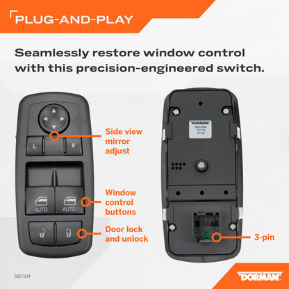 Dorman - OE Solutions Master Power Window Switch 920-504