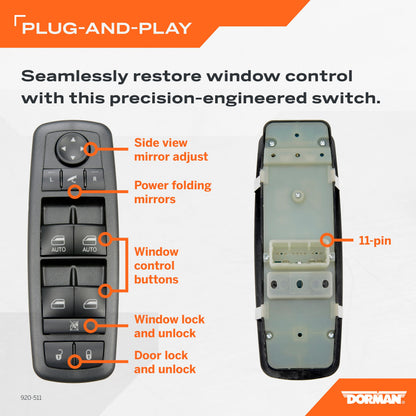 Dorman - OE Solutions Master Power Window Switch 920-511