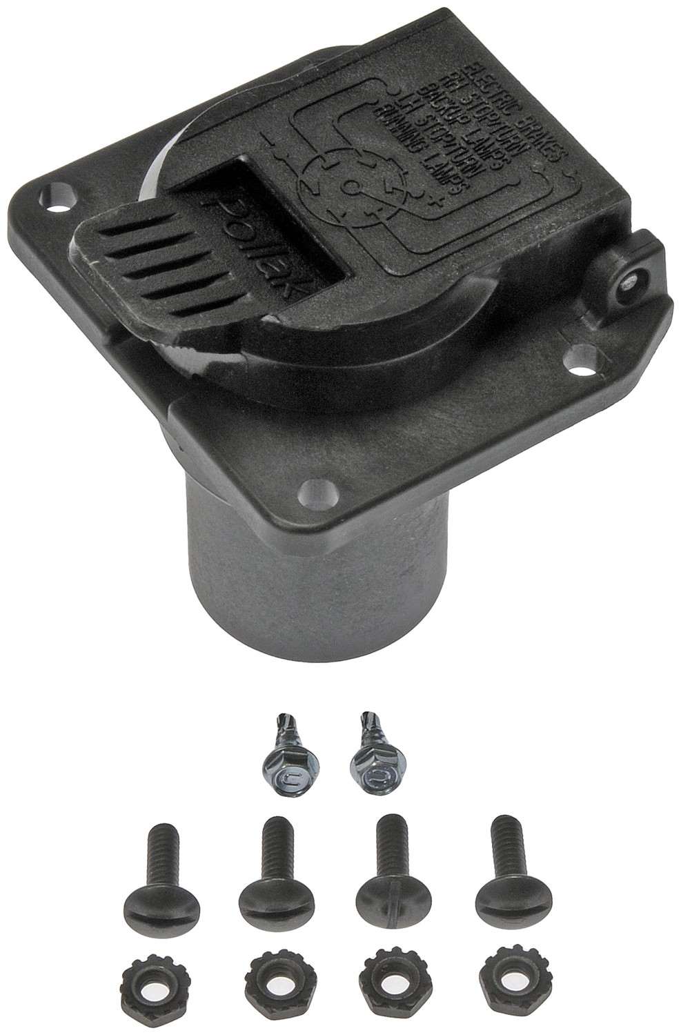Dorman Trailer Hitch Plug with Electrical Connector for 1997-2018 Ford 1998-2018 Lincoln 2002-2010 Mercury 924-308