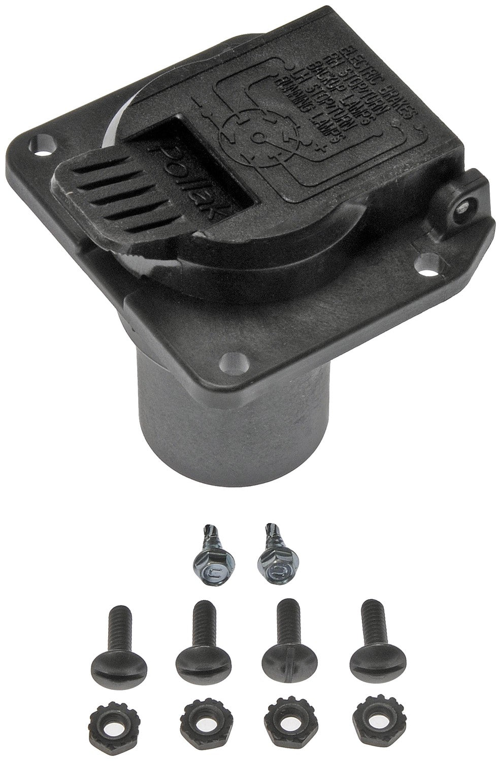 Dorman Trailer Hitch Plug with Electrical Connector for 1997-2018 Ford 1998-2018 Lincoln 2002-2010 Mercury 924-308
