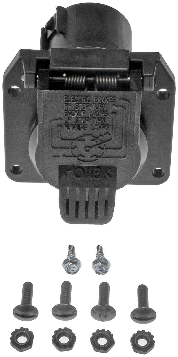 Dorman Trailer Hitch Plug with Electrical Connector for 1997-2018 Ford 1998-2018 Lincoln 2002-2010 Mercury 924-308