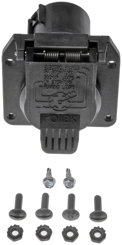 Dorman Trailer Hitch Plug with Electrical Connector for 1997-2018 Ford 1998-2018 Lincoln 2002-2010 Mercury 924-308