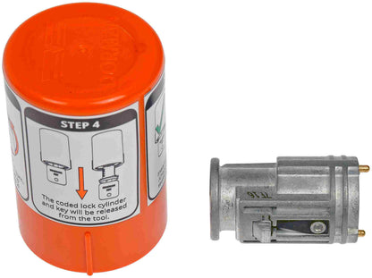 Dorman - OE Solutions Ignition Lock Cylinder with Coding Tool for 2007 Chrysler 2007 Dodge 2010-01 Mitsubishi 2009-06 924-793