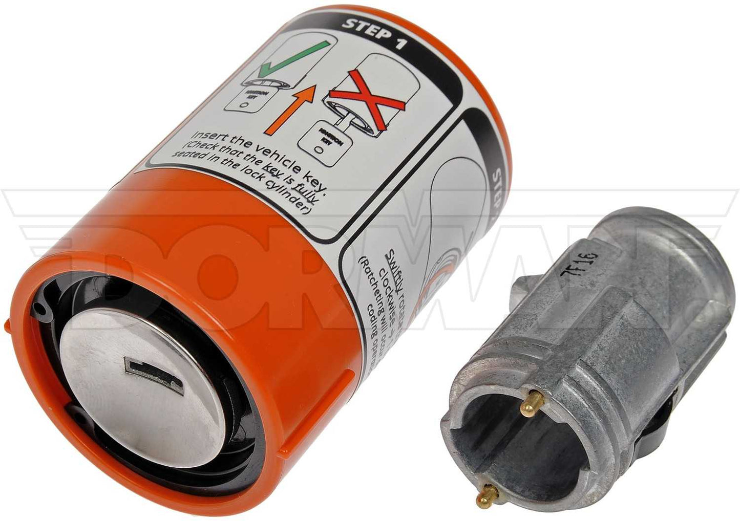Dorman - OE Solutions Ignition Lock Cylinder with Coding Tool for 2007 Chrysler 2007 Dodge 2010-01 Mitsubishi 2009-06 924-793