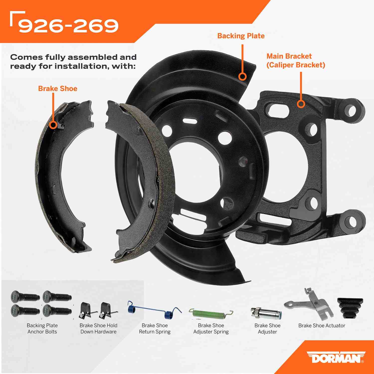 Dorman - OE Solutions LOADED BRAKE BACKING PLATE 926-269