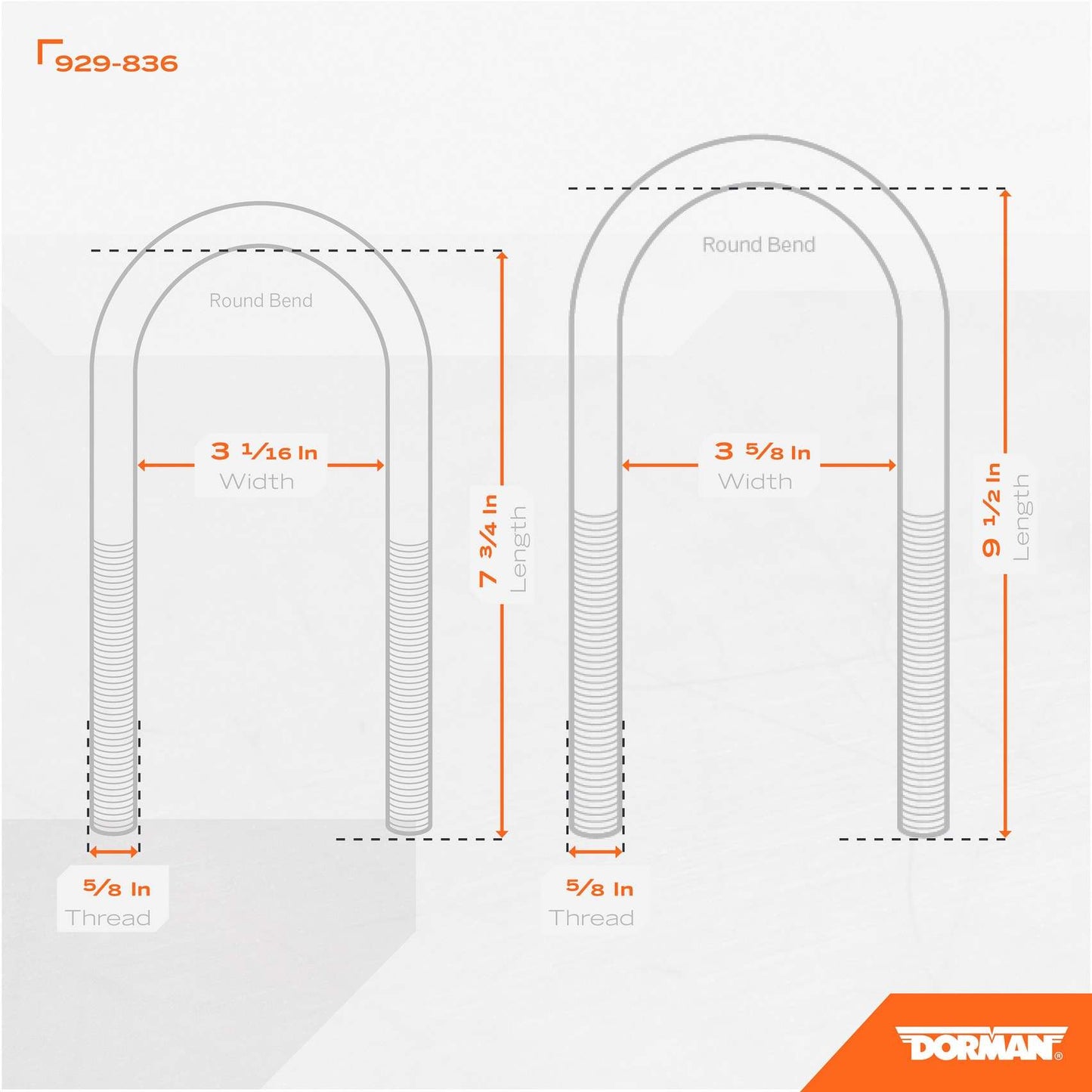 Dorman - OE Solutions U-BOLT KIT 929-836