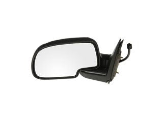 Dorman Door Mirror Side View Mirror Left Power Non-Heated Black And Chrome for 2002-2009 Chevrolet GMC 955-060