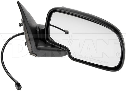 Dorman Door Mirror Side View Mirror Right Power Non-Heated Black And Chrome with 3 Connectors for 2002-1999 Chevrolet GMC 955-061
