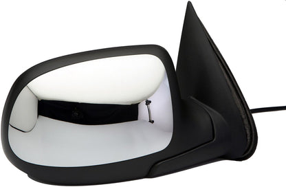 Dorman Door Mirror Side View Mirror Right Power Non-Heated Black And Chrome with 3 Connectors for 2002-1999 Chevrolet GMC 955-061