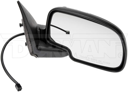 Dorman Door Mirror Side View Mirror Right Power Non-Heated Black And Chrome with 3 Connectors for 2002-1999 Chevrolet GMC 955-061