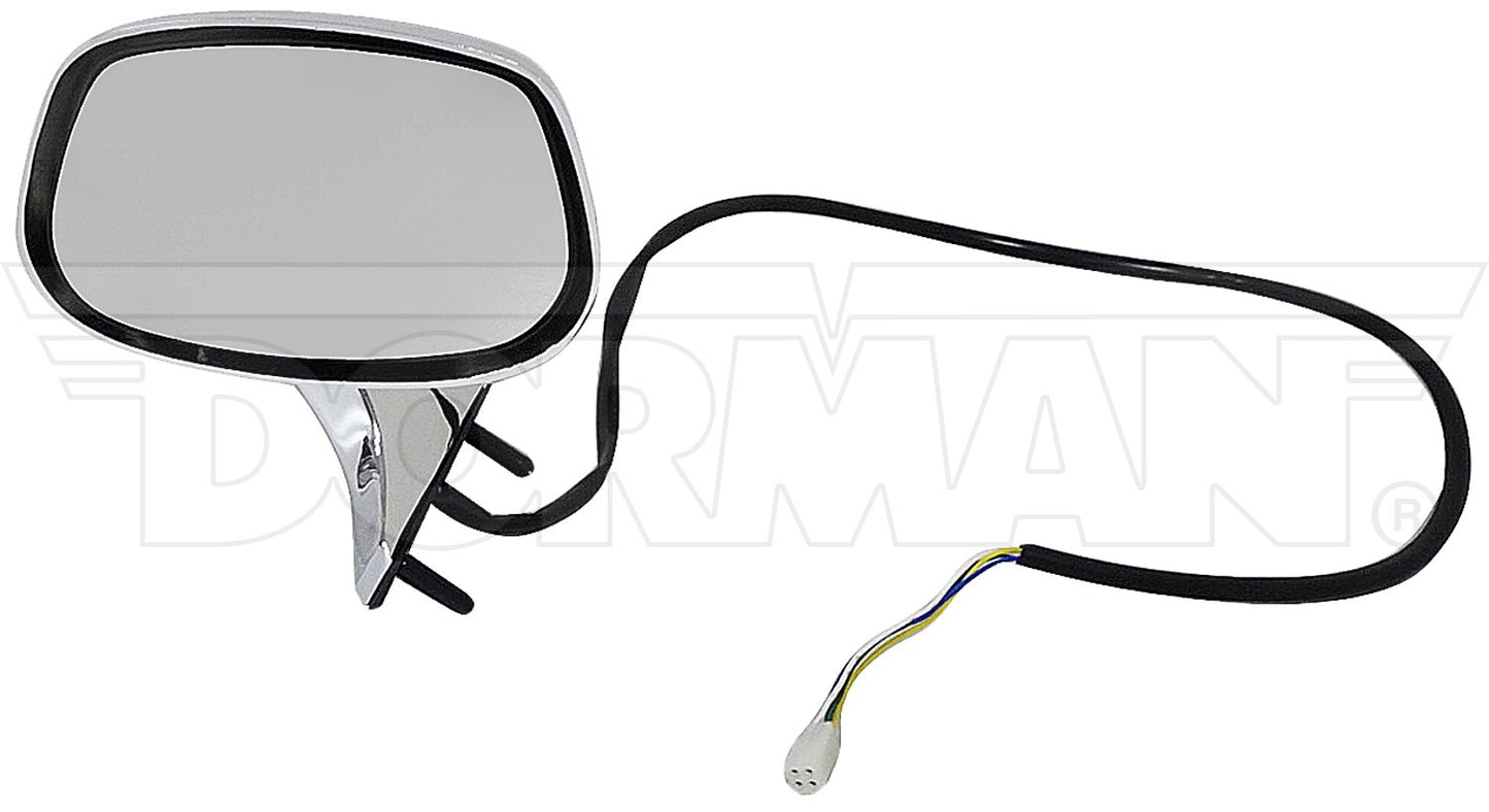 Dorman Door Mirror Side View Mirror Left Power Chrome for 1985-1990 Buick Oldsmobile 955-124
