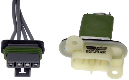 Dorman HVAC Blower Motor Resistor Kit with Harness for Chevrolet Colorado 2012-04 Chevrolet SSR 2006-03 GMC Canyon 2012-04 973-434