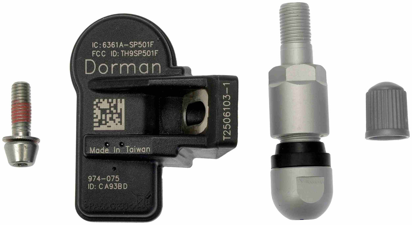 Dorman - OE Solutions Tire Pressure Monitoring System Sensor DiRECT-FIT with Reliable Performance for 2011-2021 Subaru Suzuki Volvo 974-075