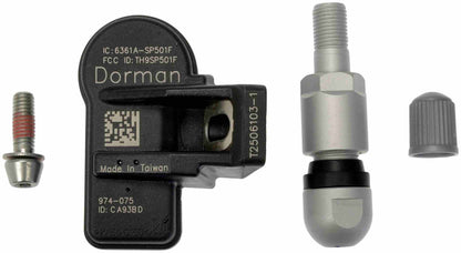 Dorman - OE Solutions Tire Pressure Monitoring System Sensor DiRECT-FIT with Reliable Performance for 2011-2021 Subaru Suzuki Volvo 974-075
