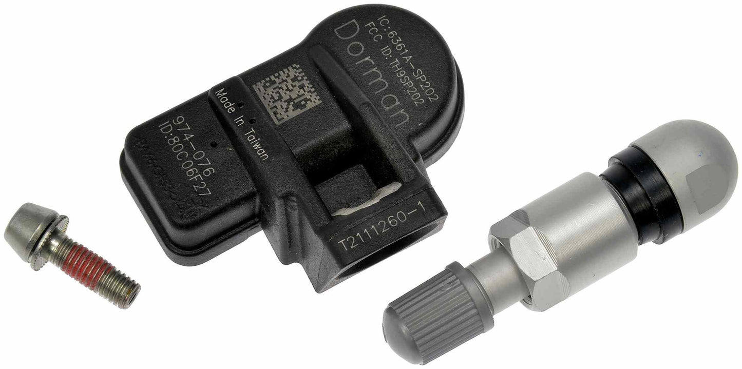 Dorman Tire Pressure Monitoring System Sensor DiRECT-FIT for Dodge 2010-06 Hyundai 2014-07 Kia 2013-06 974-076