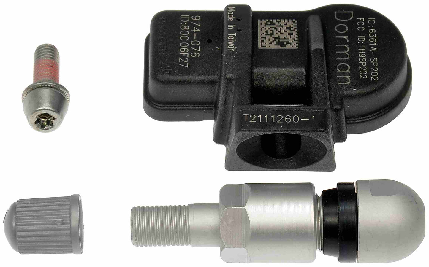 Dorman Tire Pressure Monitoring System Sensor DiRECT-FIT for Dodge 2010-06 Hyundai 2014-07 Kia 2013-06 974-076