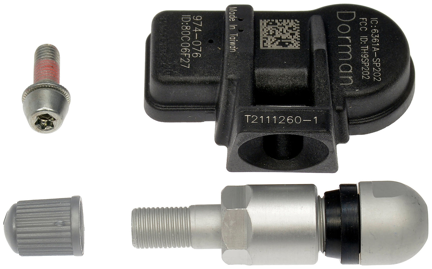 Dorman Tire Pressure Monitoring System Sensor DiRECT-FIT for Dodge 2010-06 Hyundai 2014-07 Kia 2013-06 974-076