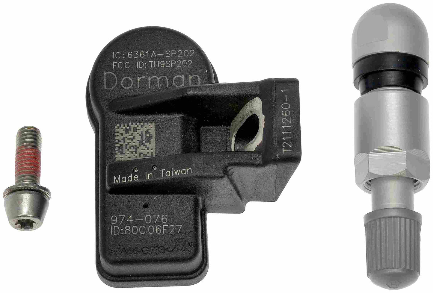 Dorman Tire Pressure Monitoring System Sensor DiRECT-FIT for Dodge 2010-06 Hyundai 2014-07 Kia 2013-06 974-076