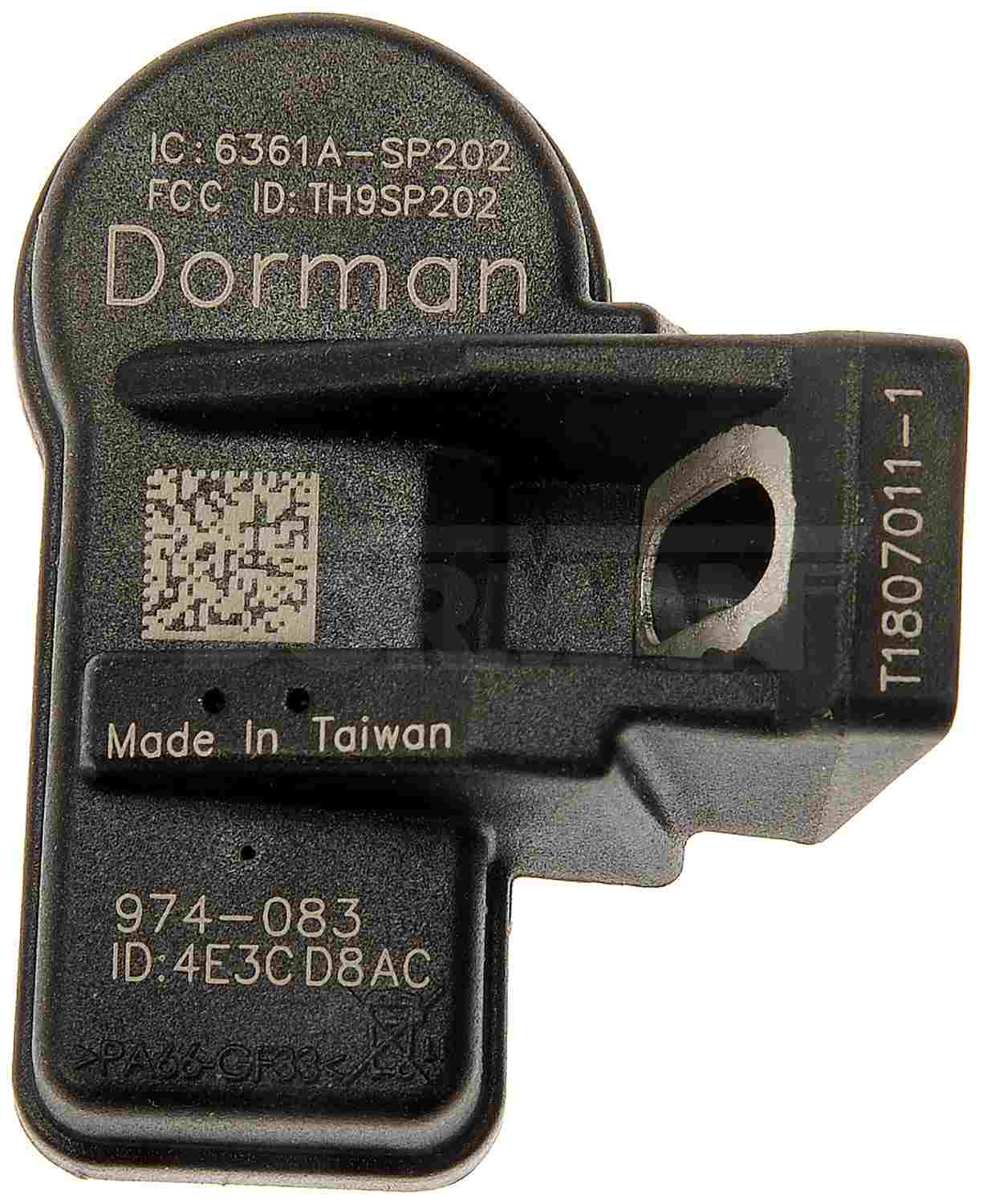 Dorman - OE Solutions Tire Pressure Monitoring System Sensor for 2017-14 Hyundai 2018-14 Kia 974-083