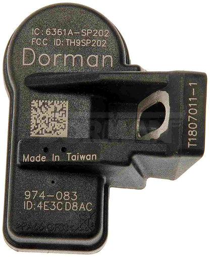Dorman - OE Solutions Tire Pressure Monitoring System Sensor for 2017-14 Hyundai 2018-14 Kia 974-083