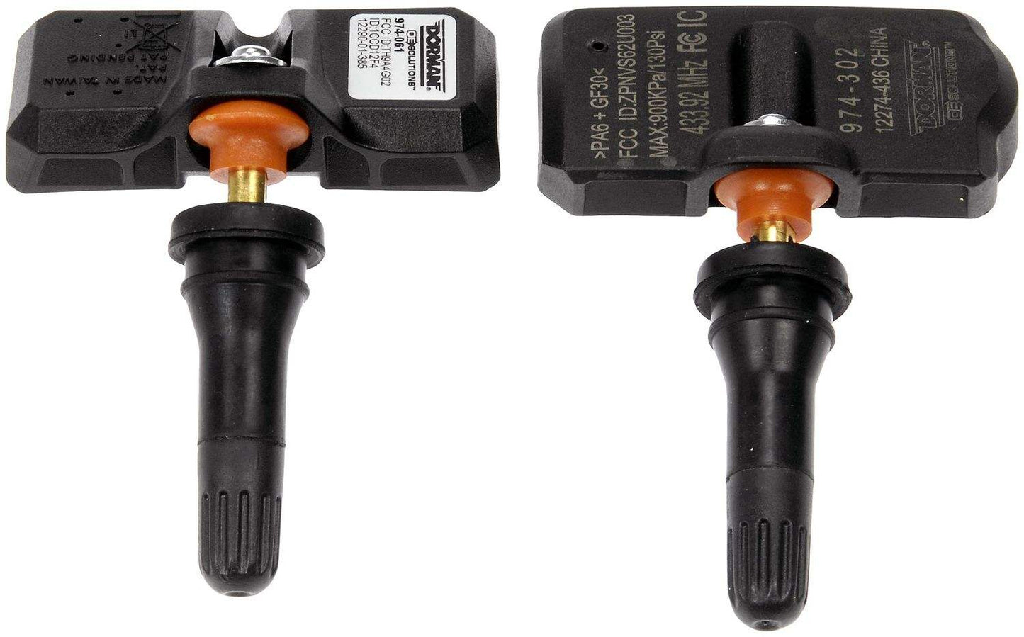 Dorman Tire Pressure Monitoring System Valve Kit Rubber Snap-In Stem for 1996-2022 Vehicles 974-900