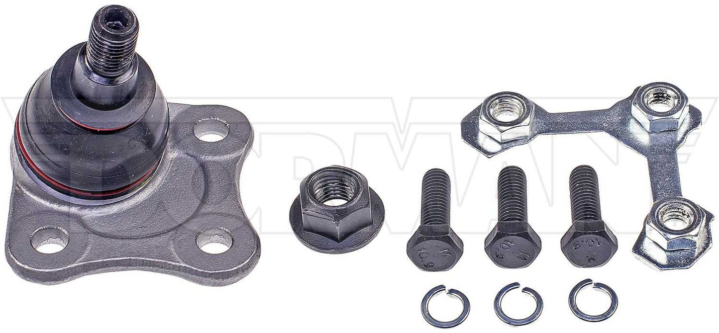 Dorman - Premium Suspension Ball Joint Hardened Stud with WeatherShield for 1998-2005 Audi, 2001-2013 Seat, 1998-2015 Volkswagen BJ43353XL