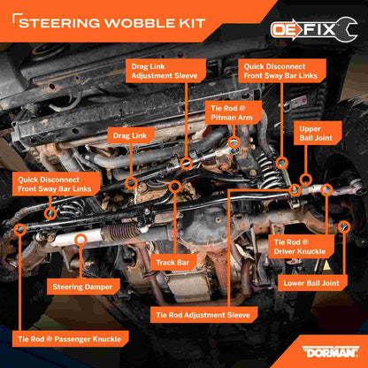 Dorman - Premium STEERING WOBBLE FIX KIT SWS96305RD