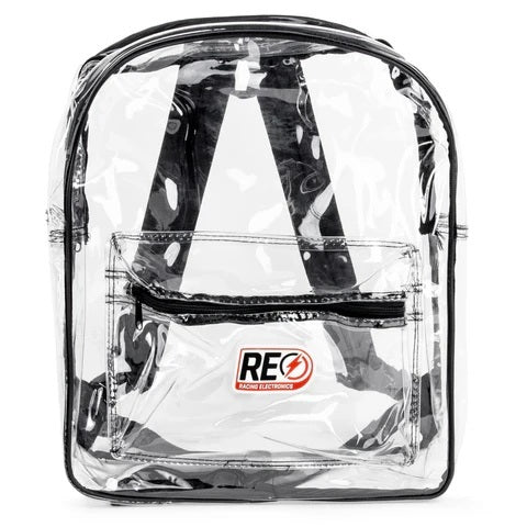 RACING ELECTRONICS Backpack Clear w/Black Trim Promotional Collectables and Apparel Apparel main image