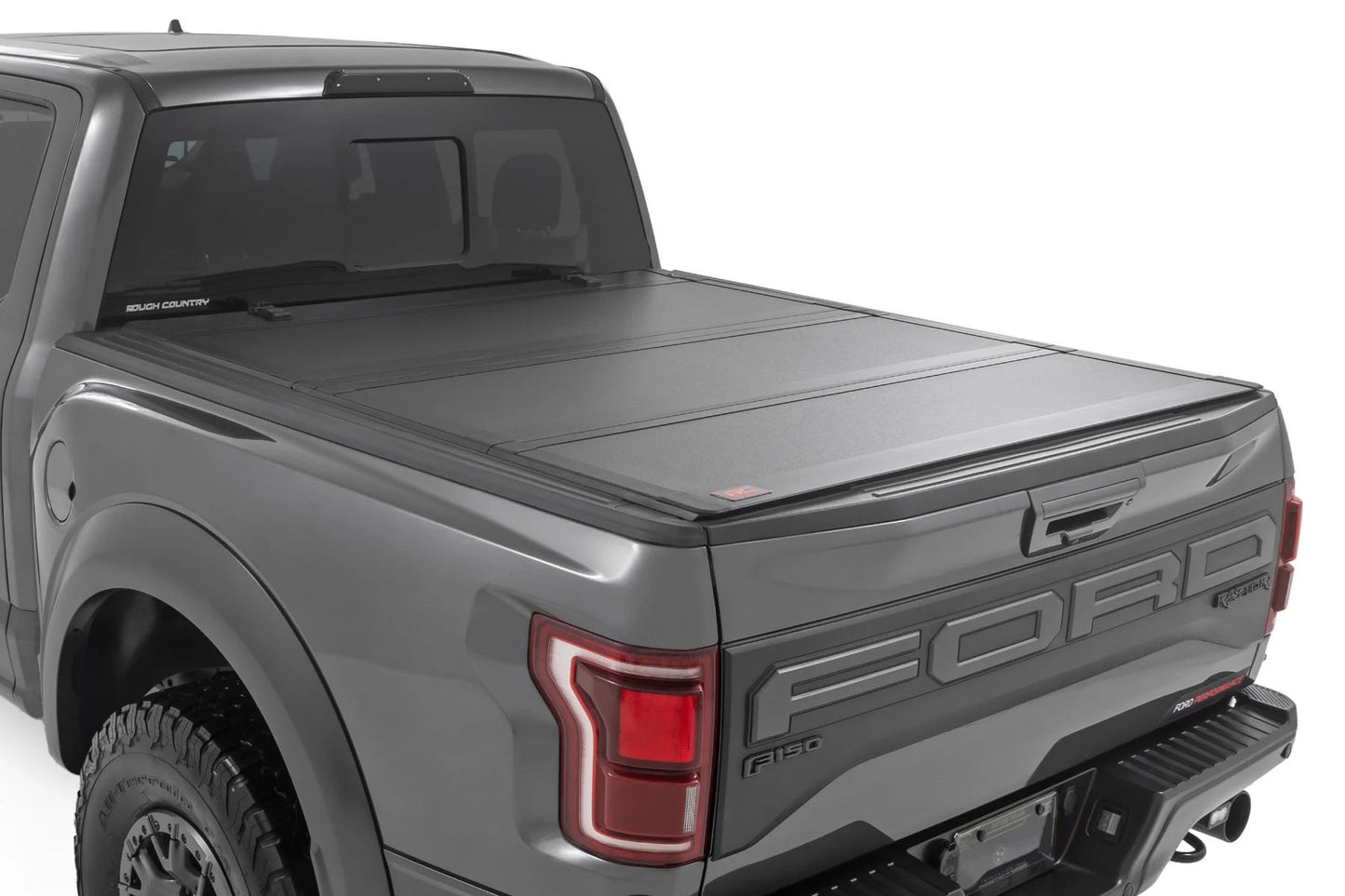 ROUGH COUNTRY Hard Tri-Fold Flip Up Bed Cover Exterior Components Truck Bed and Trunk Components main image