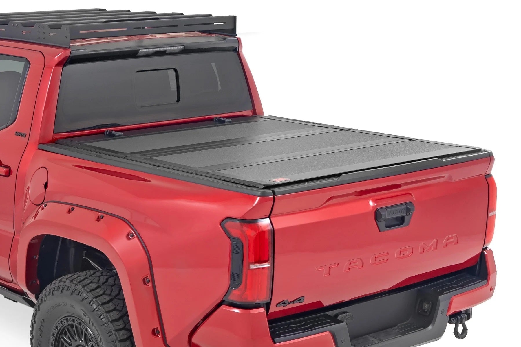 ROUGH COUNTRY Hard Tri-Fold Flip Up Bed Cover Exterior Components Truck Bed and Trunk Components main image