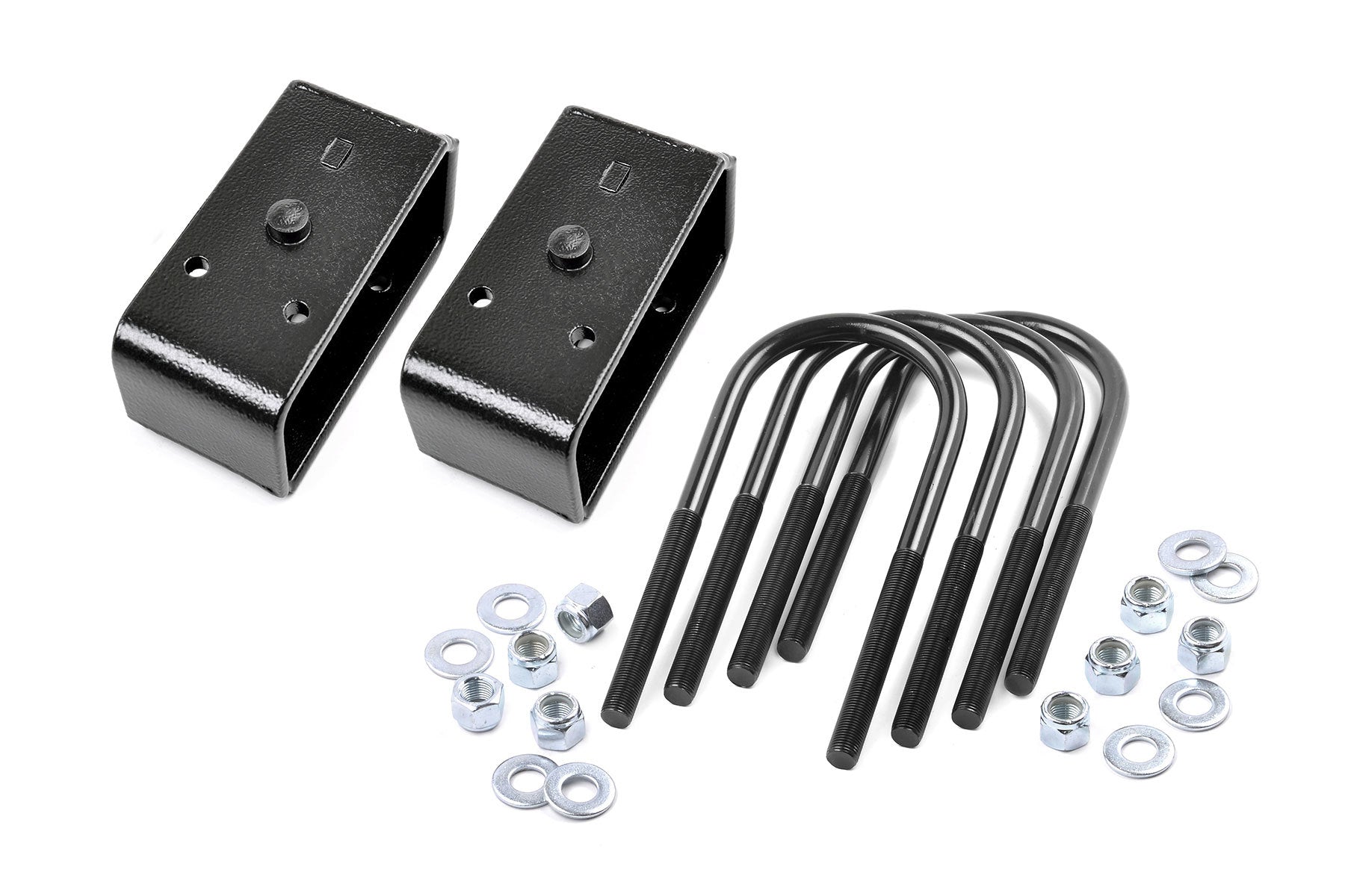 ROUGH COUNTRY 2in Block & U-Bolt Kit Suspension and Components Springs and Components main image