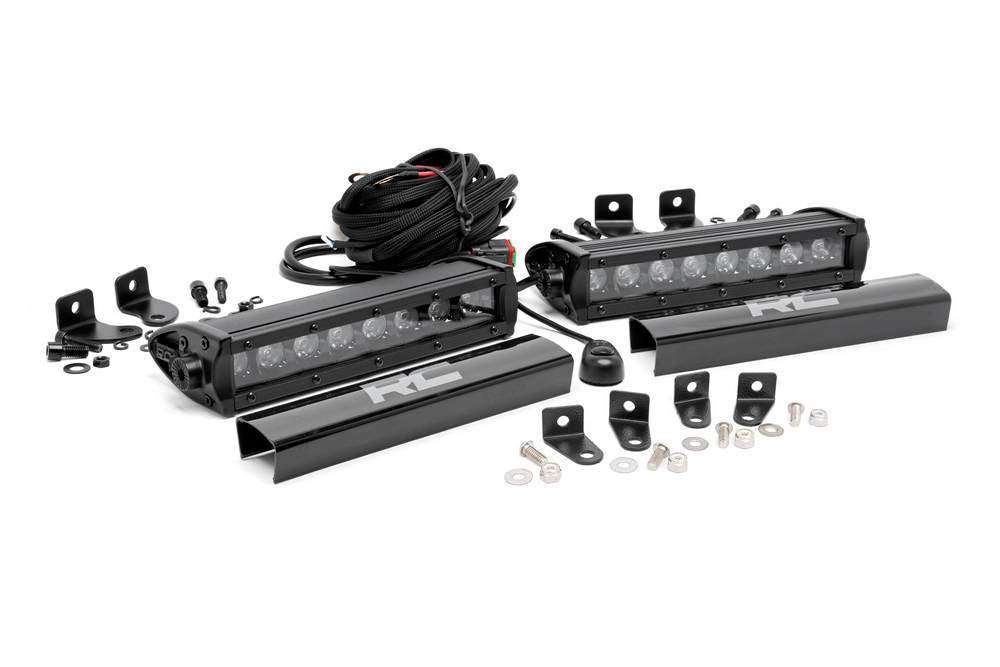 ROUGH COUNTRY Dual 8-inch Black Series CREE LED Grille Lights Lights and Components Exterior Light Assemblies main image