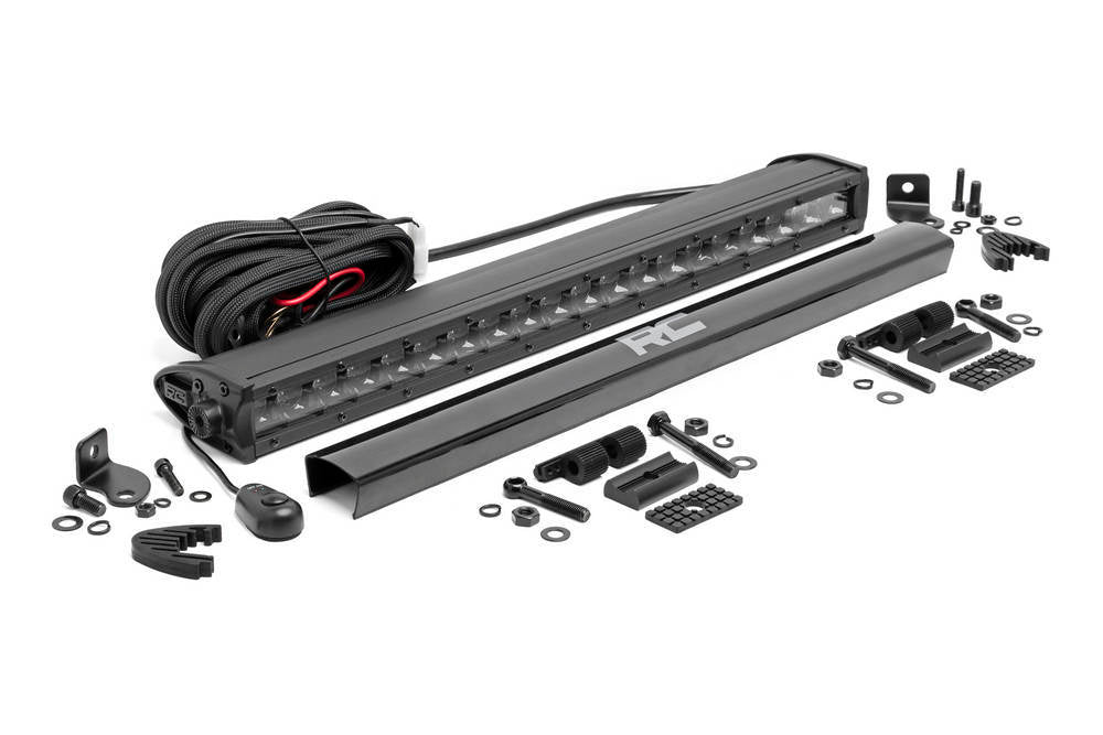 ROUGH COUNTRY 20 Inch Black Series LED Light Bar | Single Row Exterior Components Lights and Components main image