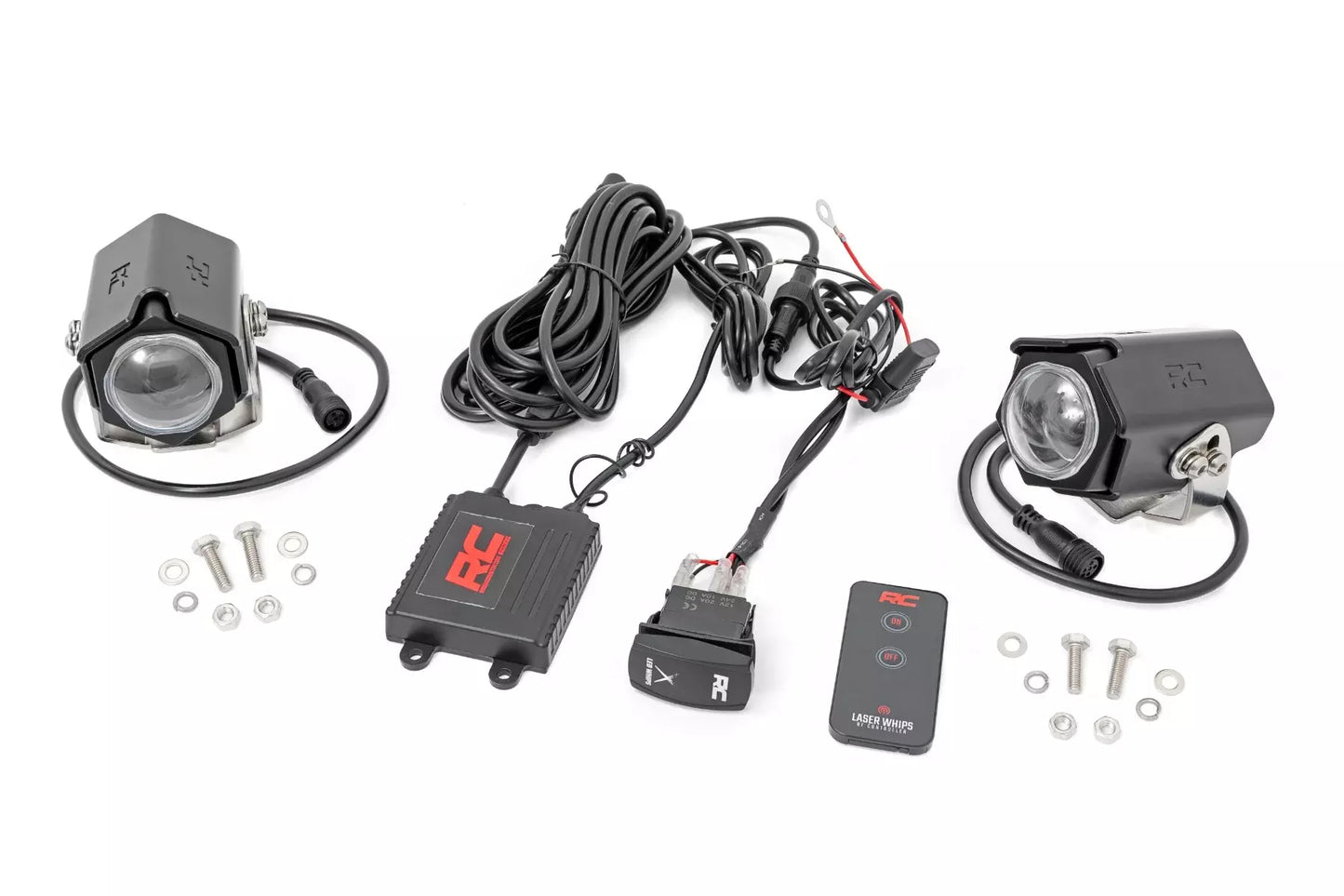 ROUGH COUNTRY Laser Whip Light Kit RGBW Pair Exterior Components Lights and Components main image